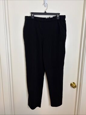 croft & barrow Black Elastic-Waist Pants